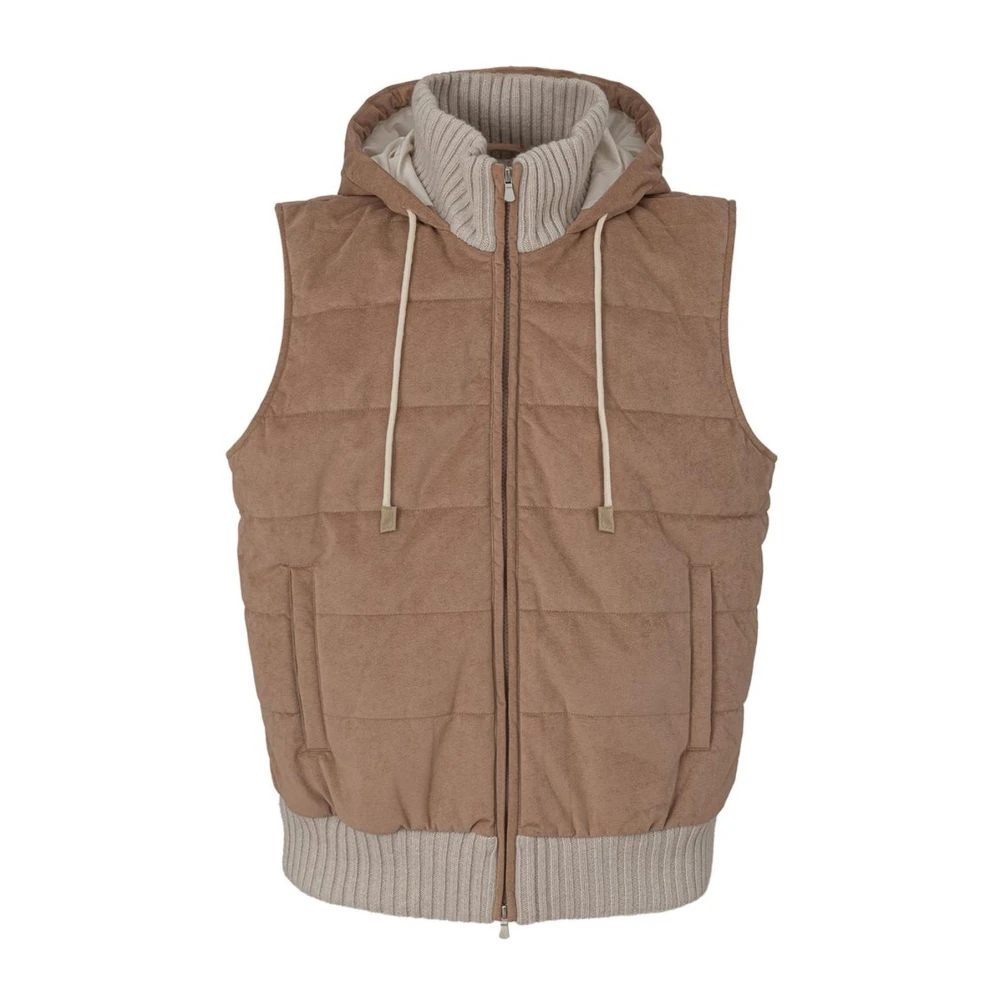 Gran Sasso Bruine Wol Getailleerde Knoopjas Brown Heren
