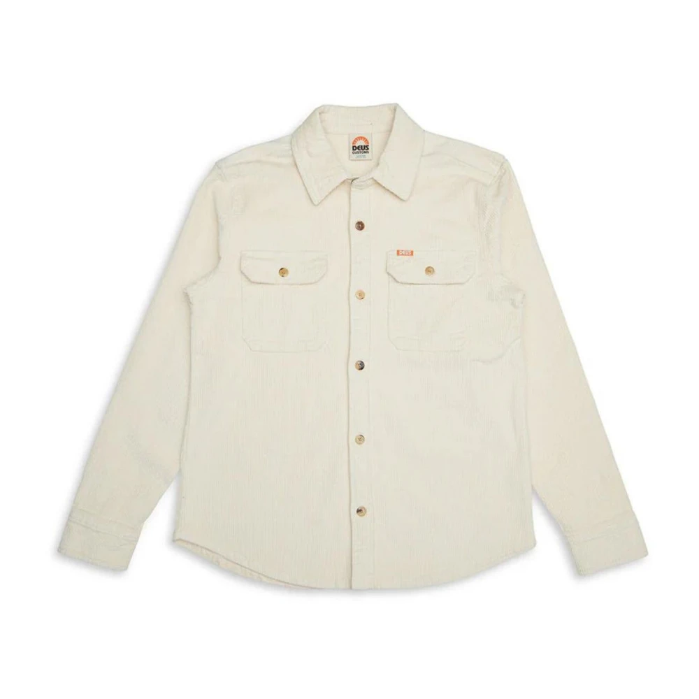 Deus Ex Machina Cord Semester Skjorta Beige, Herr