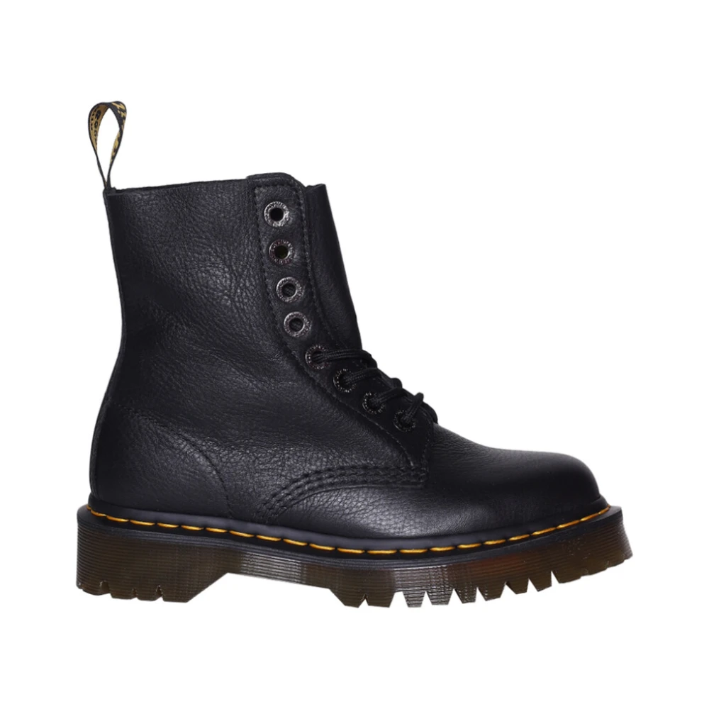 Dr. Martens Women's Black Lace-Up Boots, 3 Uk, 1460 Pascal Bex Pisa Boots