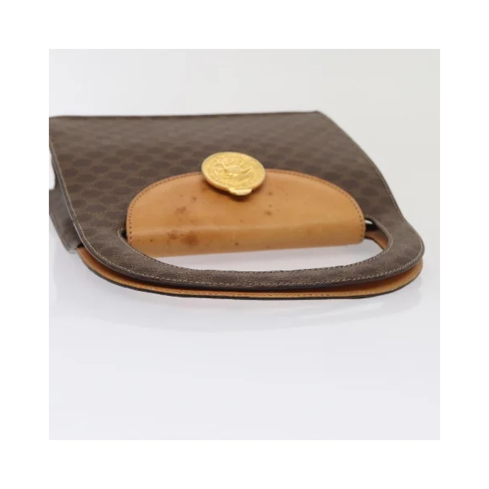 Celine Vintage Pre-owned Canvas handbags Brown Dames