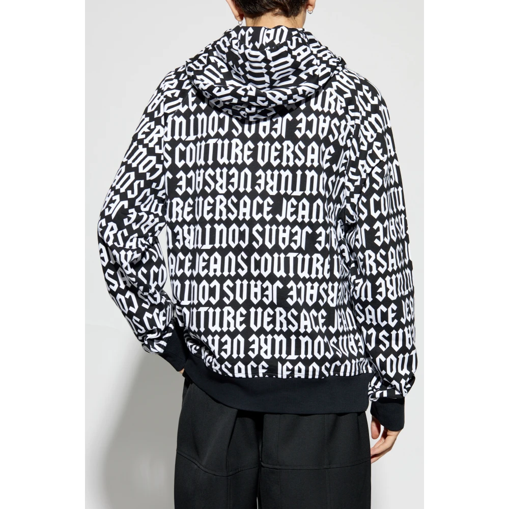 Versace Jeans Couture Sweatshirt met logo Black Heren