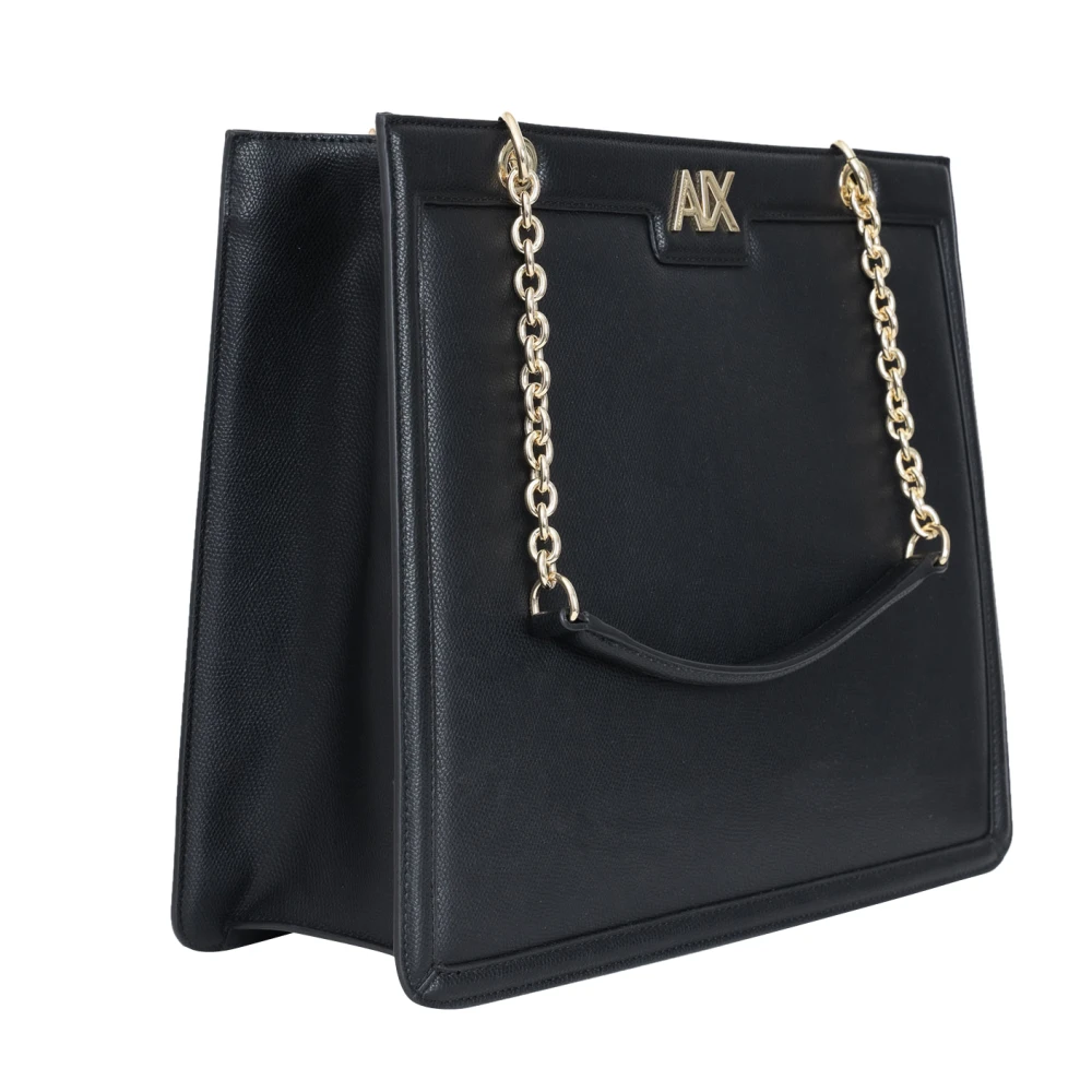 Emporio Armani Zwarte Logo Shopper Black Dames