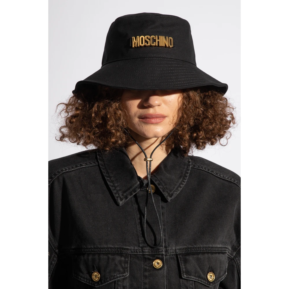 Moschino Emmerhoed met logo Black Unisex