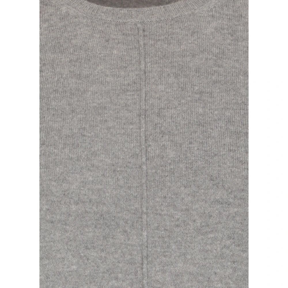 Kangra Kasjmierwol Grijs Trui Vrouwen Ronde Hals Gray Dames