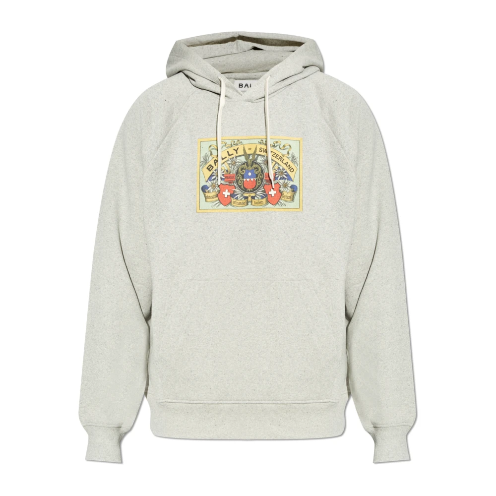 Bally Sweatshirt met logo Gray Heren