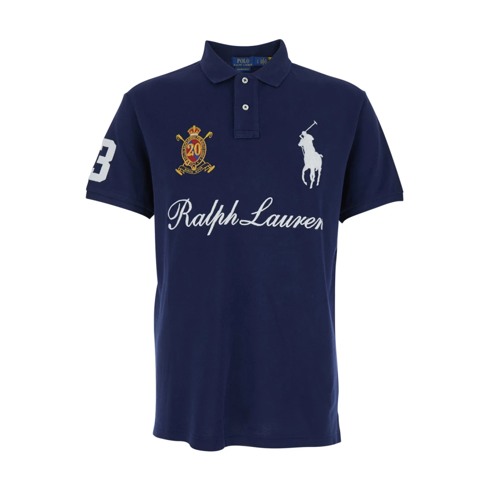 Polo Ralph Lauren Men's Blue Polo Shirts, M, Logo Polo Shirt