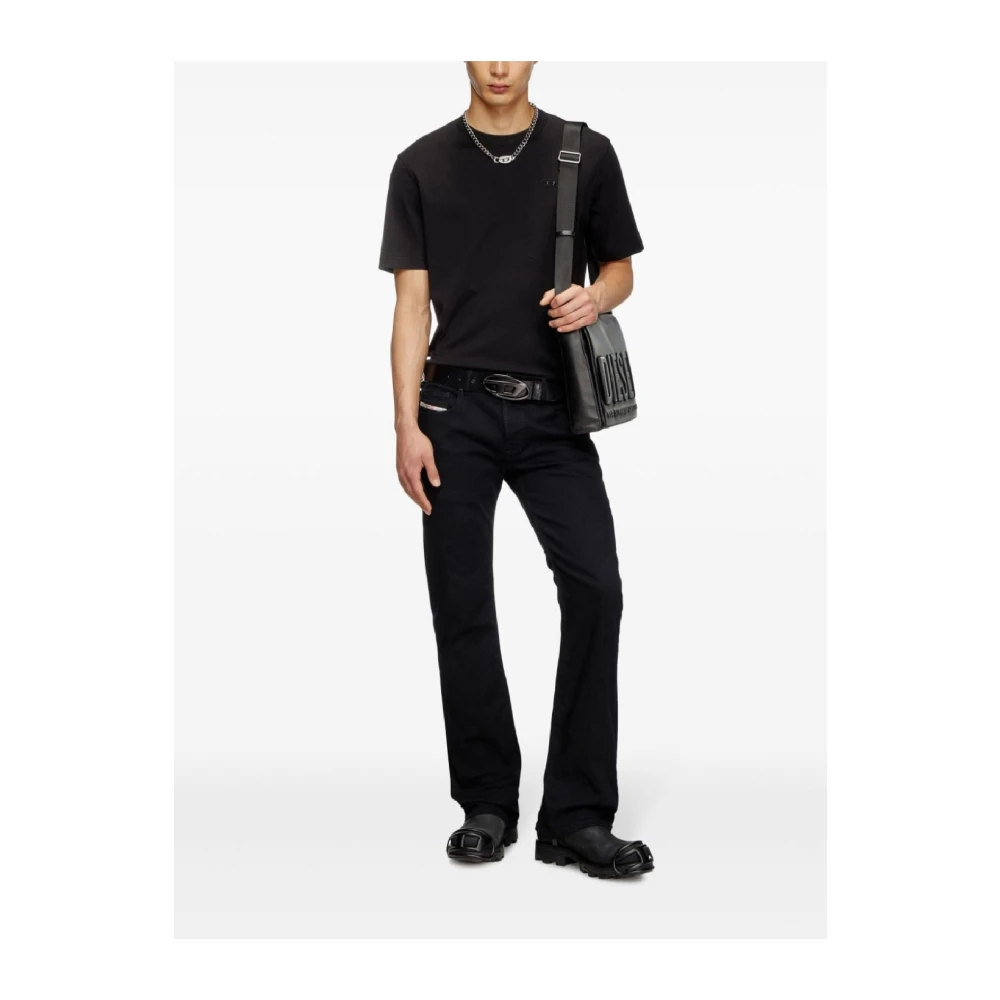 Diesel Aanpassen Splitten T-Shirt Black Heren