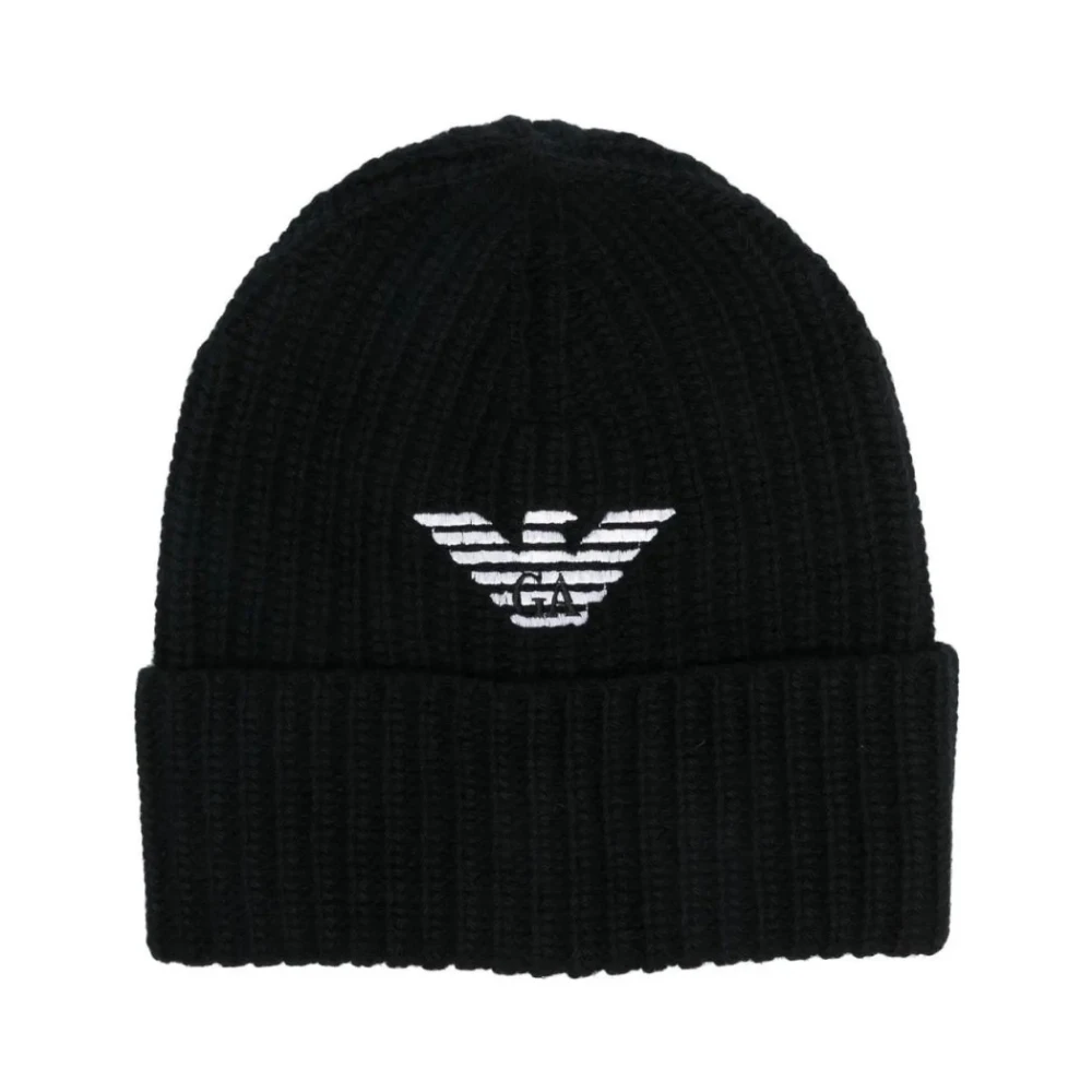 Emporio Armani Men's Black Accessories, S, Hats & Beanies Stylish Collection