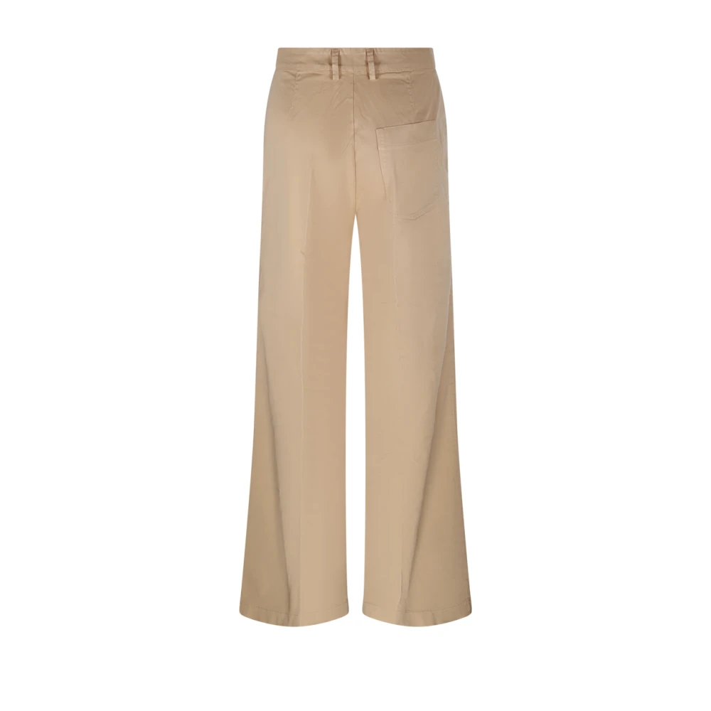 Forte Kameel Wide Leg Pant Brown Dames