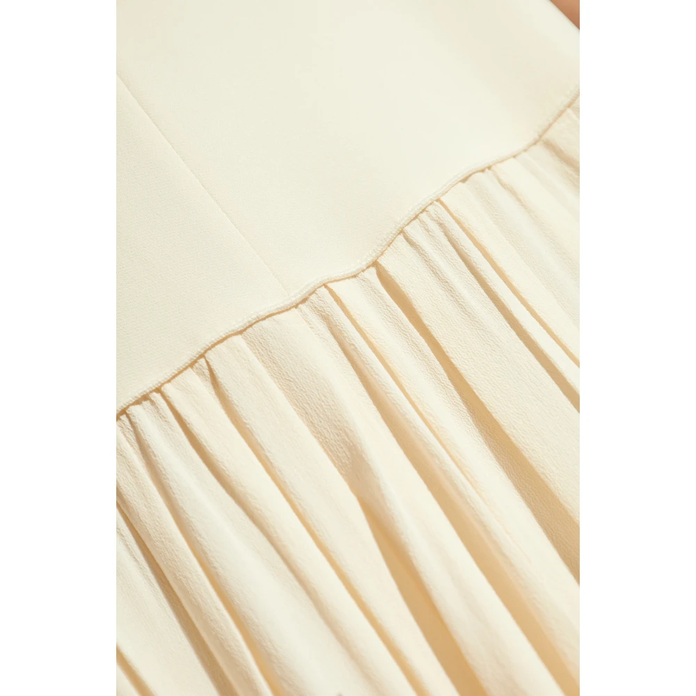 Forte Jurk met bandjes Beige Dames