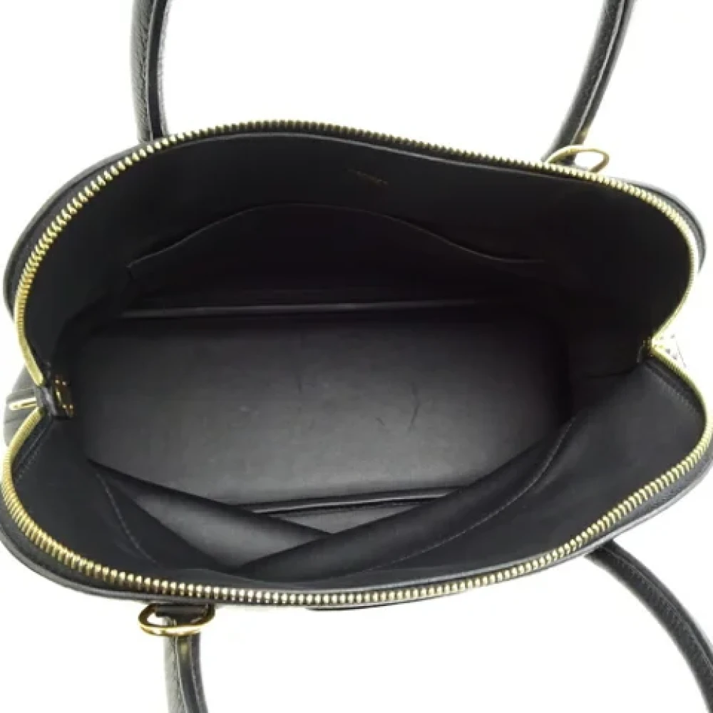 Hermès Vintage Pre-owned Leather handbags Black Dames