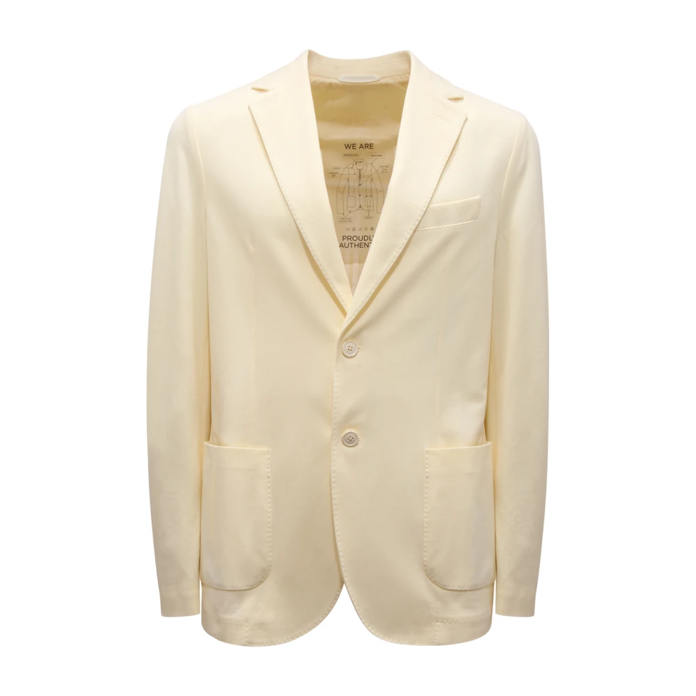 Circolo 1901 Men's Yellow Blazers, M, Light Piquet Jacket
