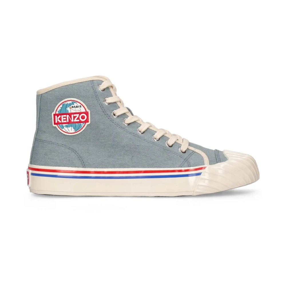 Kenzo Hoge Logo Sneakers Dames Schoenen Blauw