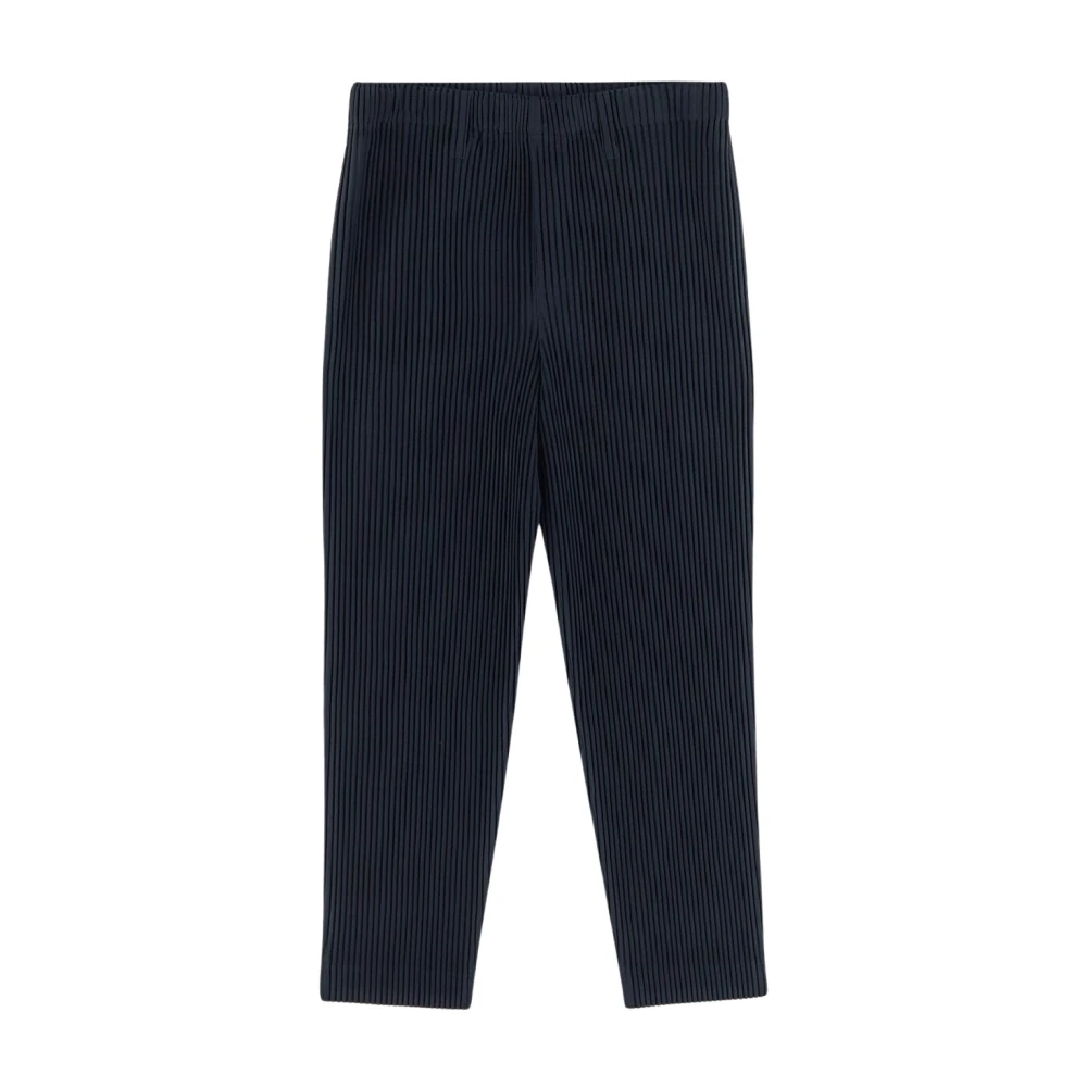 Issey Miyake Geplooide Polyesterbroek Blue Heren