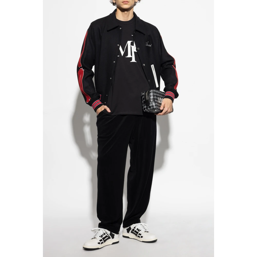 Amiri T-shirt met bedrukt logo Black Heren