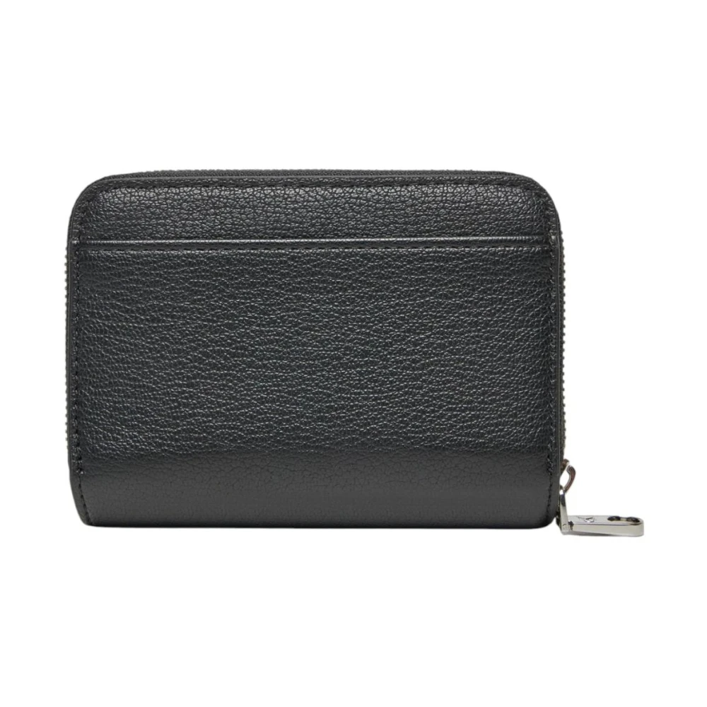 Calvin Klein Monogram Ritsportemonnee Zwart Leer Black Dames