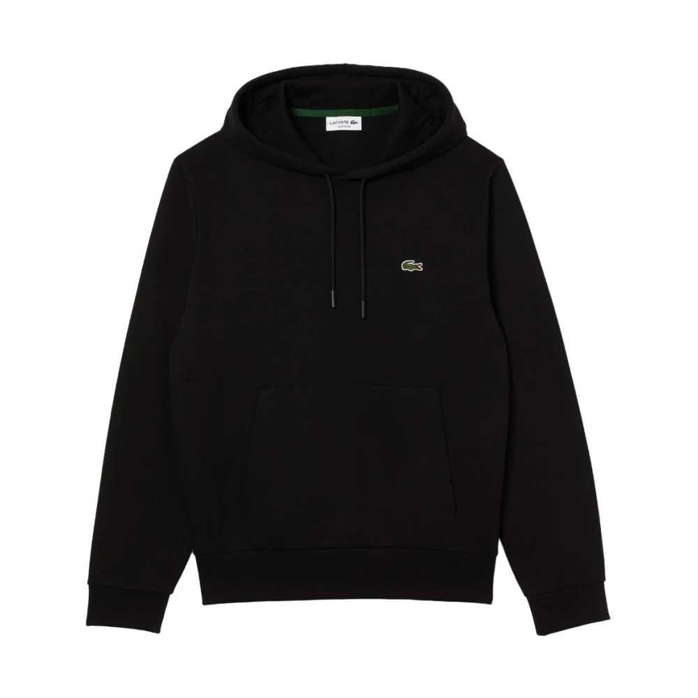 Lacoste Vit Hoodie Unisex Minimalistisk Design Black, Herr