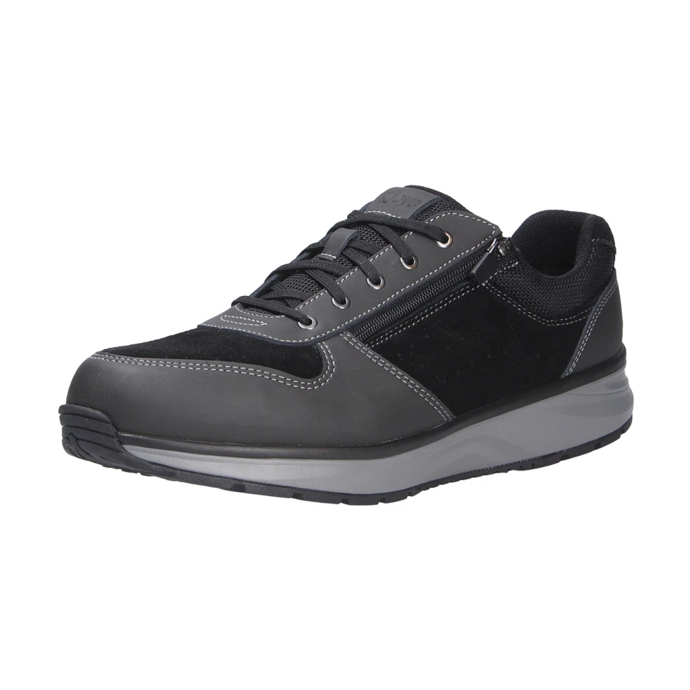 Joya Comfortabele Zwarte Rits Schoen Heren Schoenen
