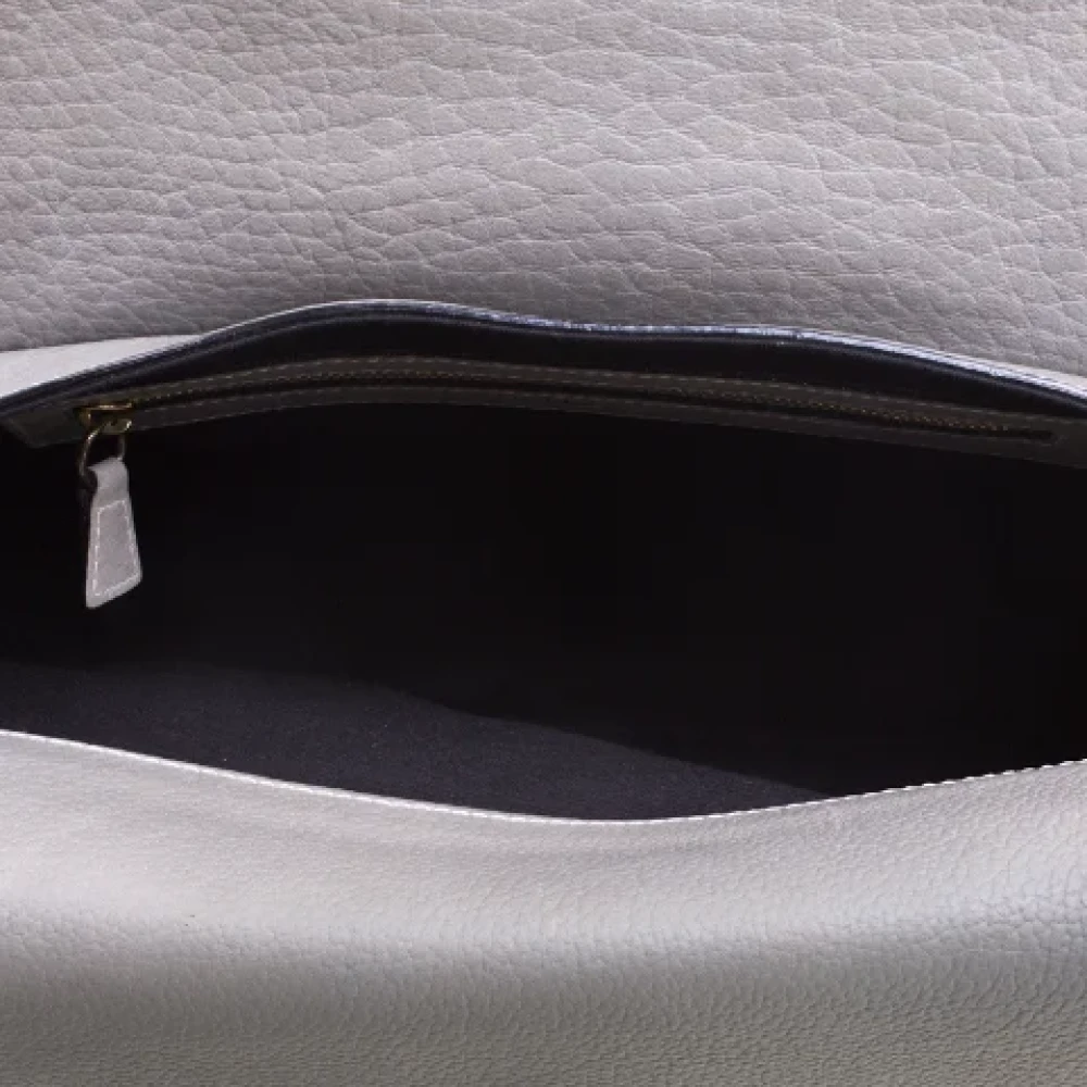 Chloé Pre-owned Leather shoulder-bags Gray Dames
