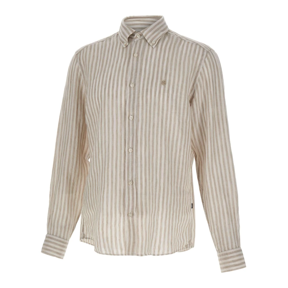 Hugo Men's Beige H-Liam Shirt - Casual Shirts - M - Shirts
