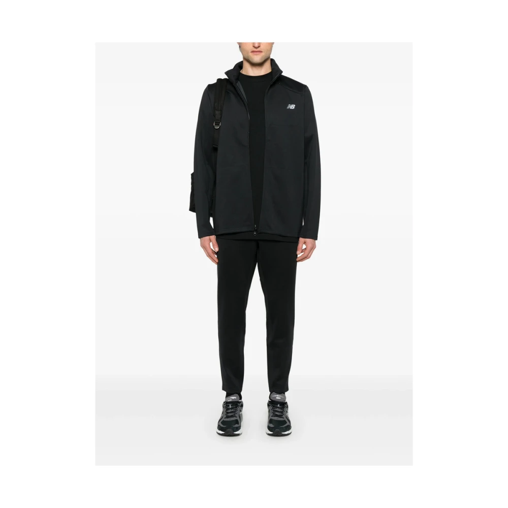 New Balance Zwarte Trekkoord Elastische Taille Shorts Black Heren