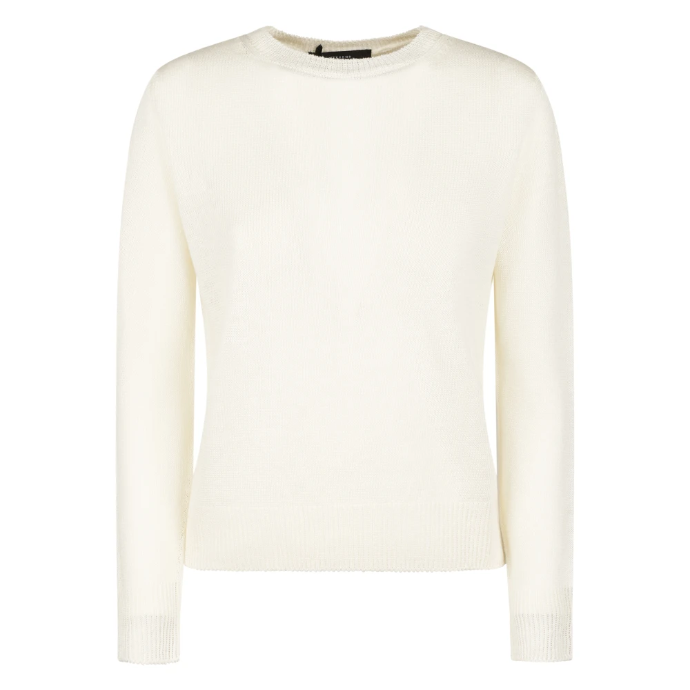 Max Mara Women's Beige Round-Neck Knitwear, L, Maglia Canottiera Top