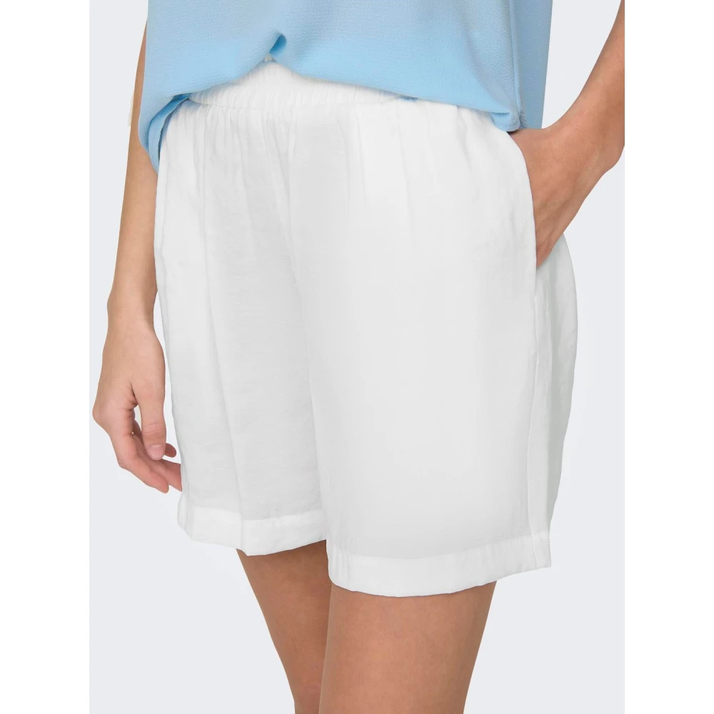 Only Iris Modal Shorts voor Dames White Dames