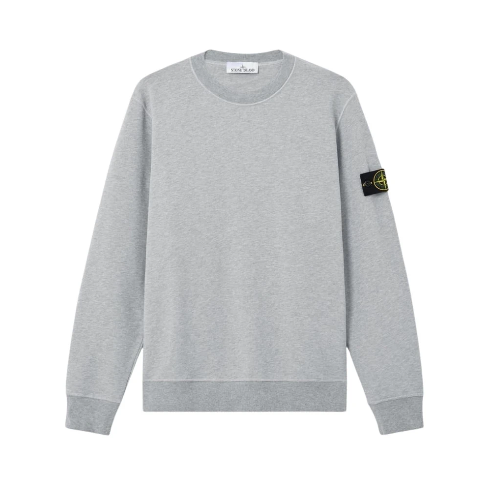 Stone Island , Sweatshirts, Male, Gray, 2XL, Crewneck Sweatshirt