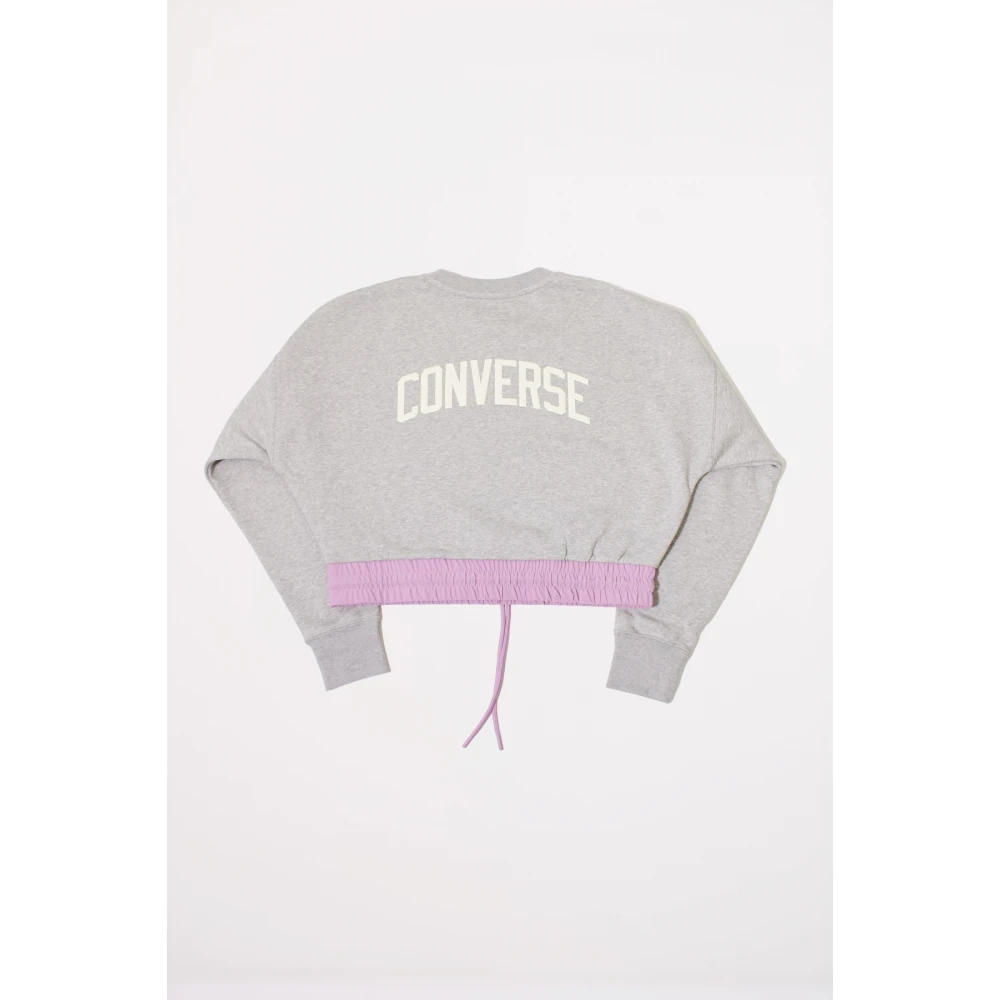 Converse Chuck Crew Light Sweatshirts Gray Dames