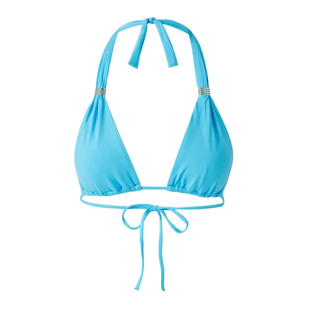 Melissa Odabash Aqua Halterneck Bikini Top Blue Dames
