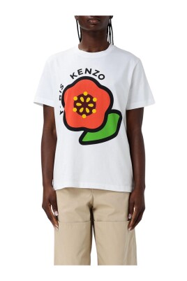 tee-shirt-graphique-blanc-fleur