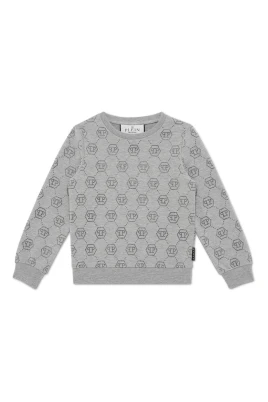 Sweatshirt LS Strass Monogram
