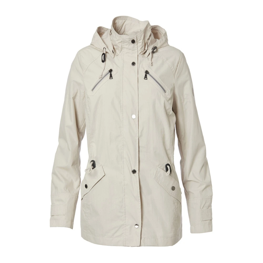 Danwear Stijlvolle Jas met Hoog Comfort Beige Dames