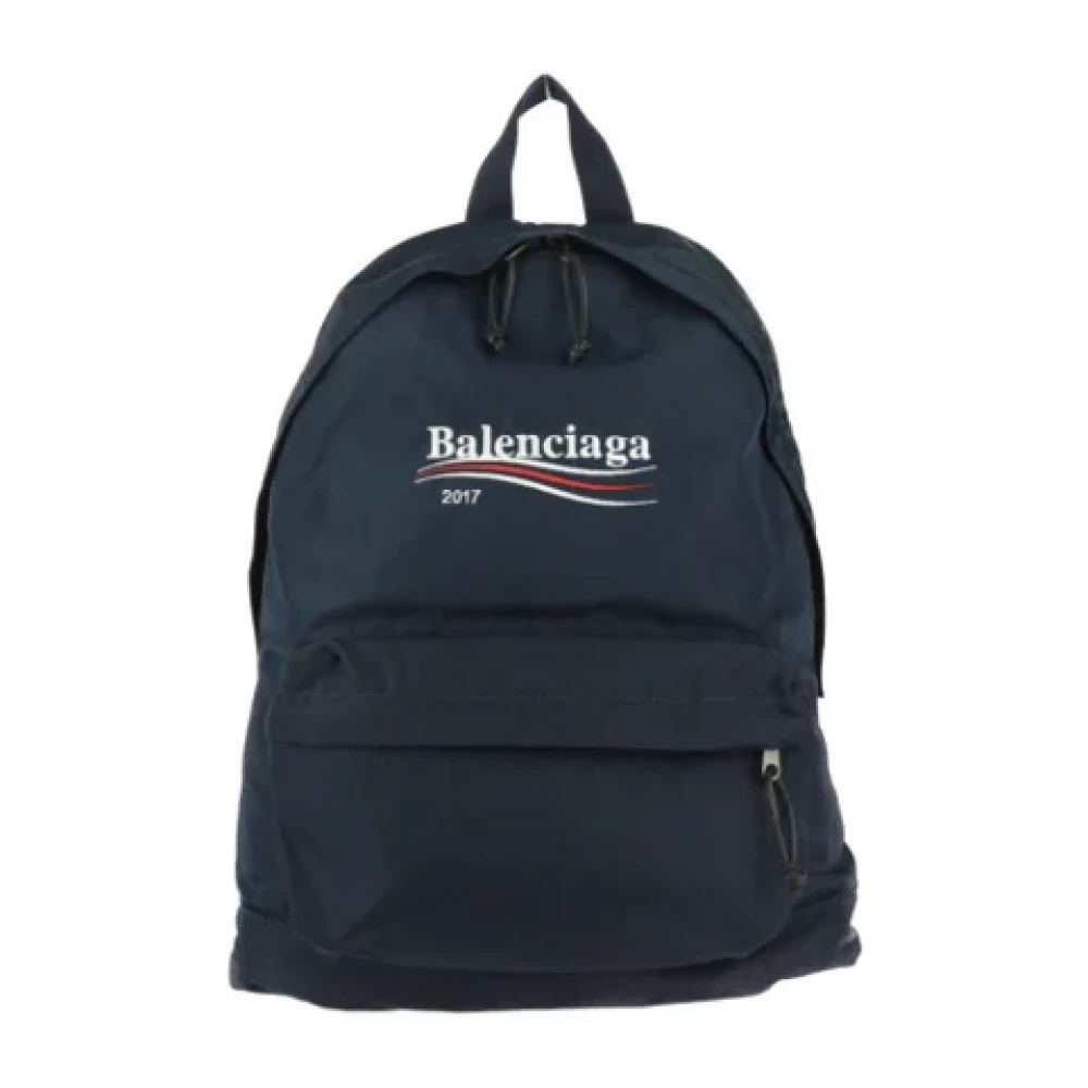 Balenciaga Vintage Pre-owned Nylon shoulder-bags Blue Dames