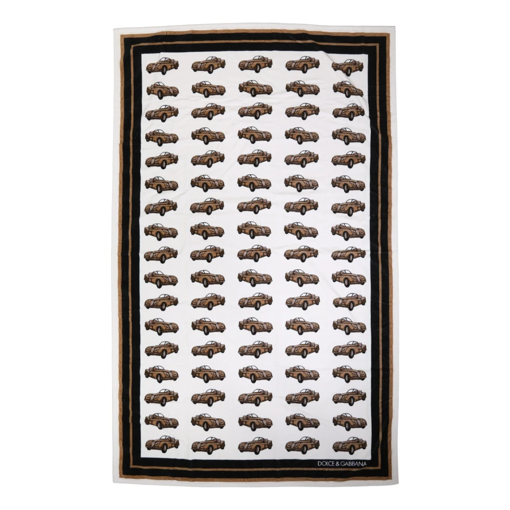Dolce & Gabbana Unisex White Beach Towel