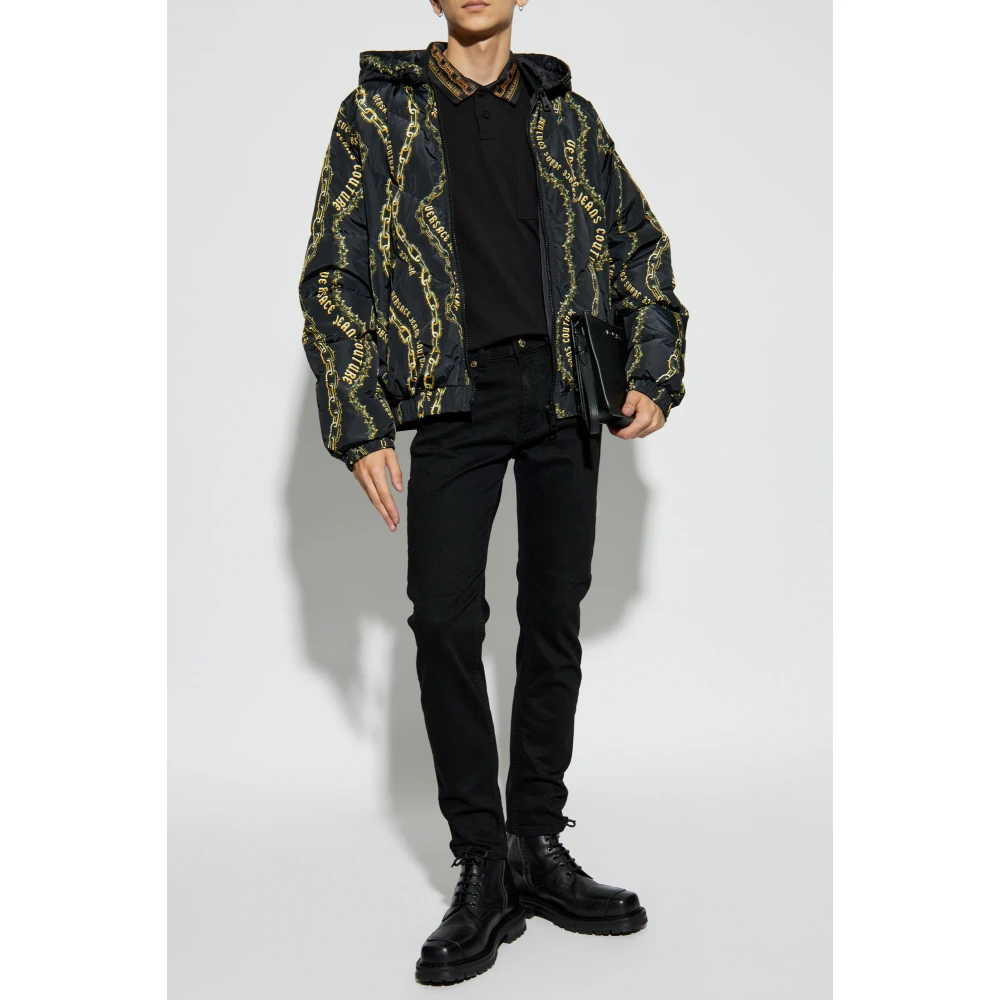 Versace Jeans Couture Jeans met logo Black Heren