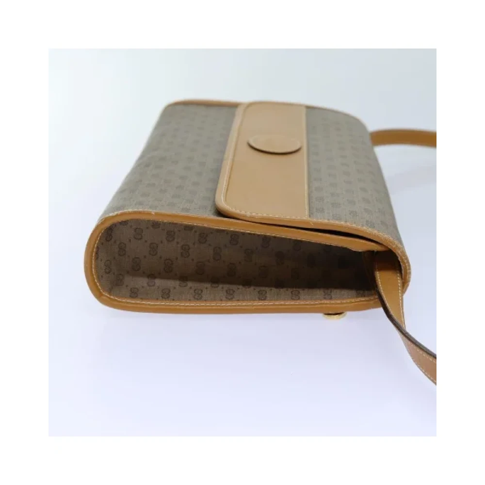 Gucci Vintage Pre-owned Canvas gucci-bags Beige Dames