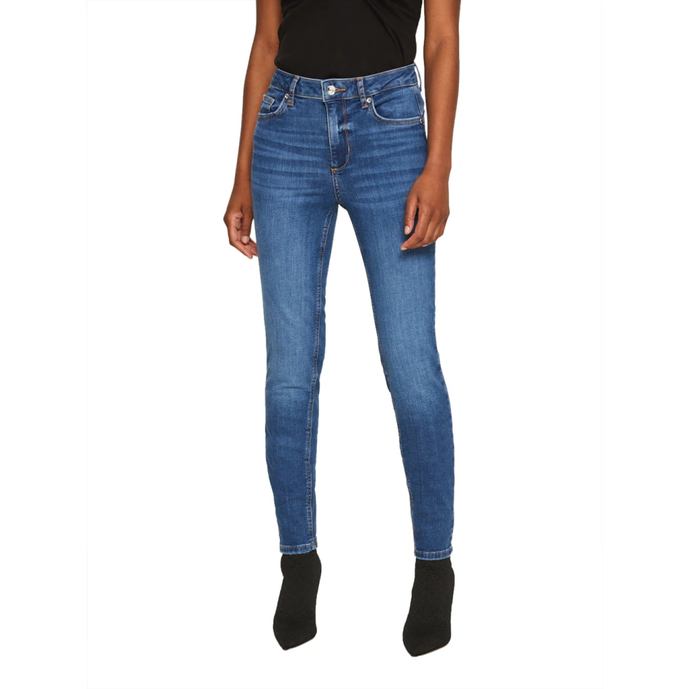 Liu Jo Blauwe Denim Slim Jeans Basic Blue Dames