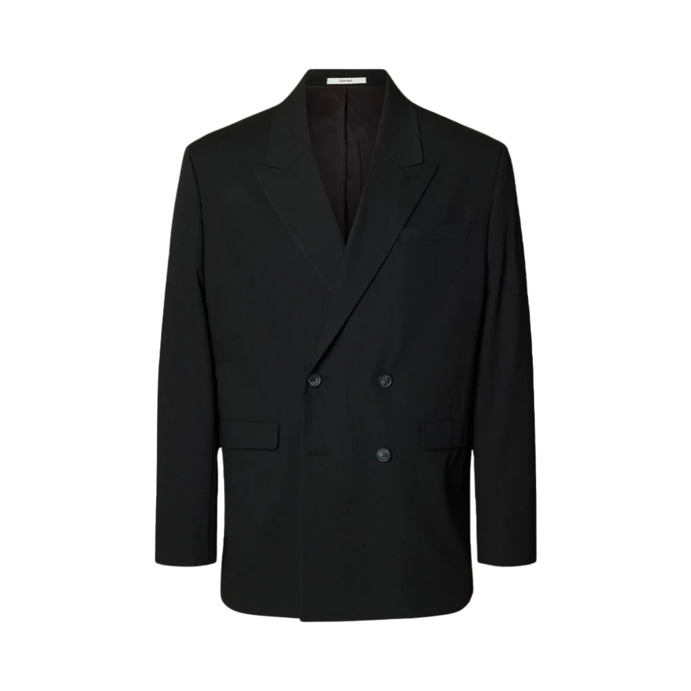 Selected Herren Anzug Sakkos Schwarz Gr. 54 - Bild 5