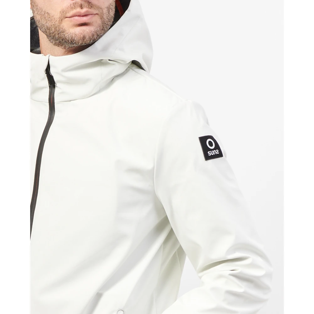 Suns Hoogwaardige witte nylonjas White Heren