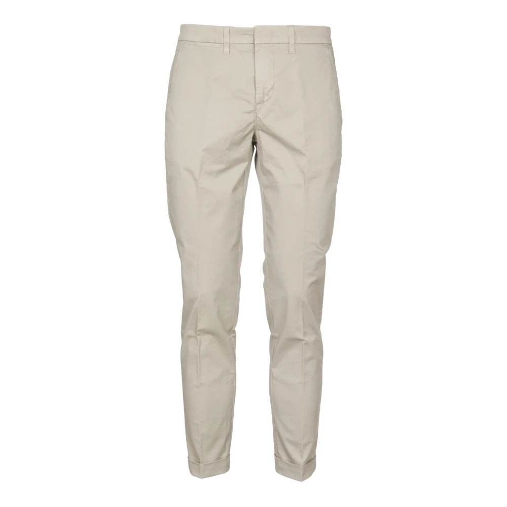 Fay Casual Capri-Style Trousers Brown Beige Heren