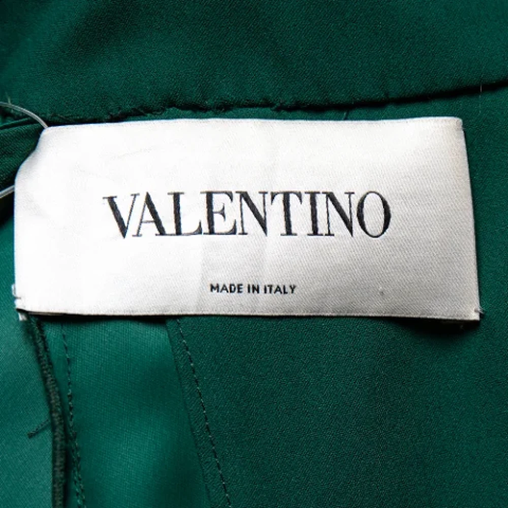 Valentino Vintage Pre-owned Fabric dresses Green Dames