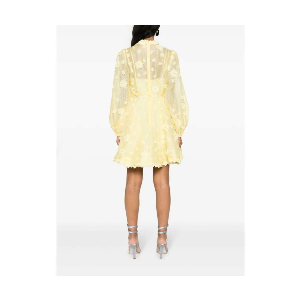 Zimmermann Citroengele Bloemenjurk Yellow Dames