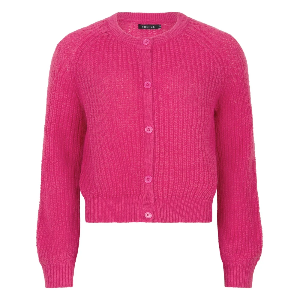 Ydence Cardigan Lott Vest Stijlvolle Mode Pink Dames