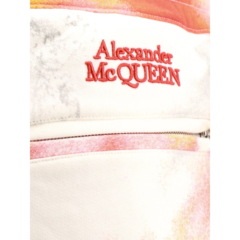 alexander mcqueen Witte Shorts met Multicolor Print White Heren