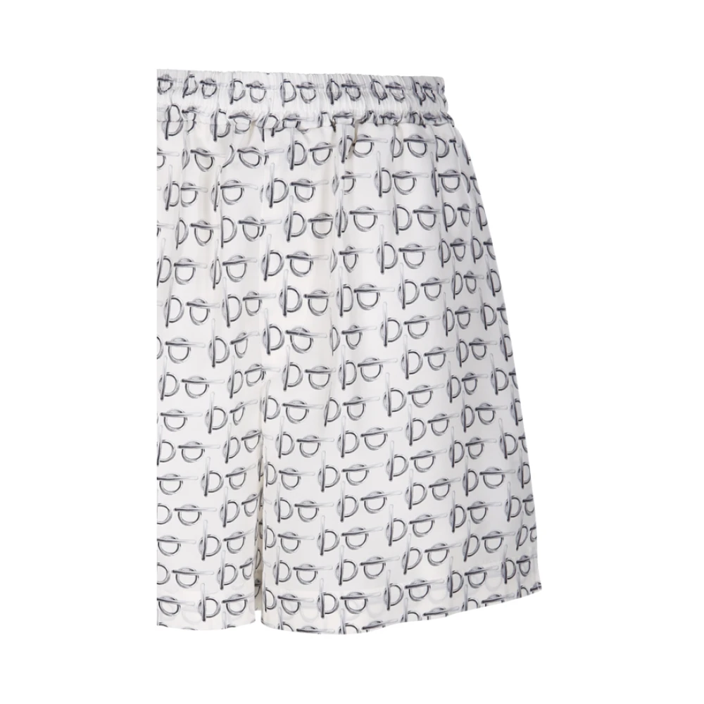 Burberry Zilver Wit SIP Shorts White Dames