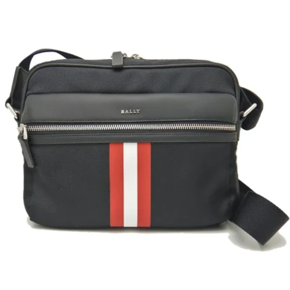 Bally Pre-owned Fabric shoulder-bags Black Dames
