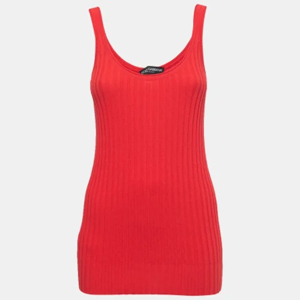 Dolce & Gabbana Pre-owned Fabric tops Red Dames