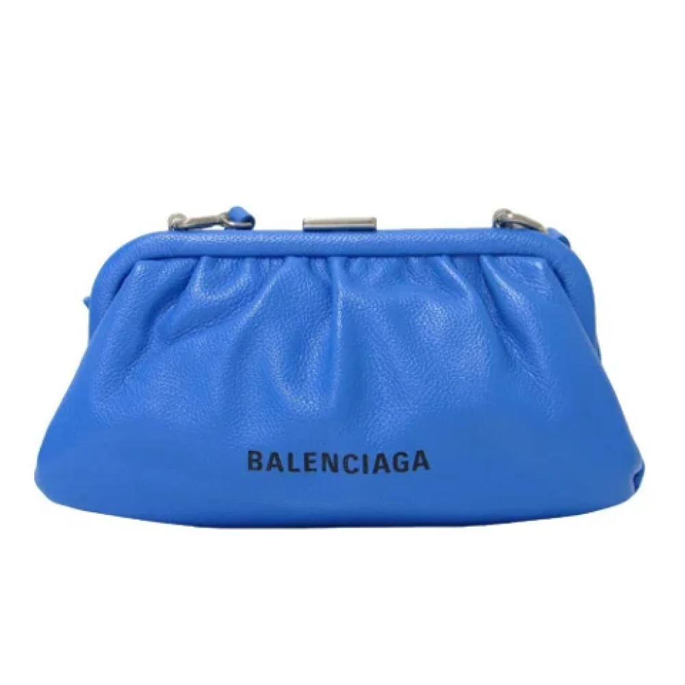 Balenciaga Vintage Pre-owned Leather balenciaga-bags Blue Dames