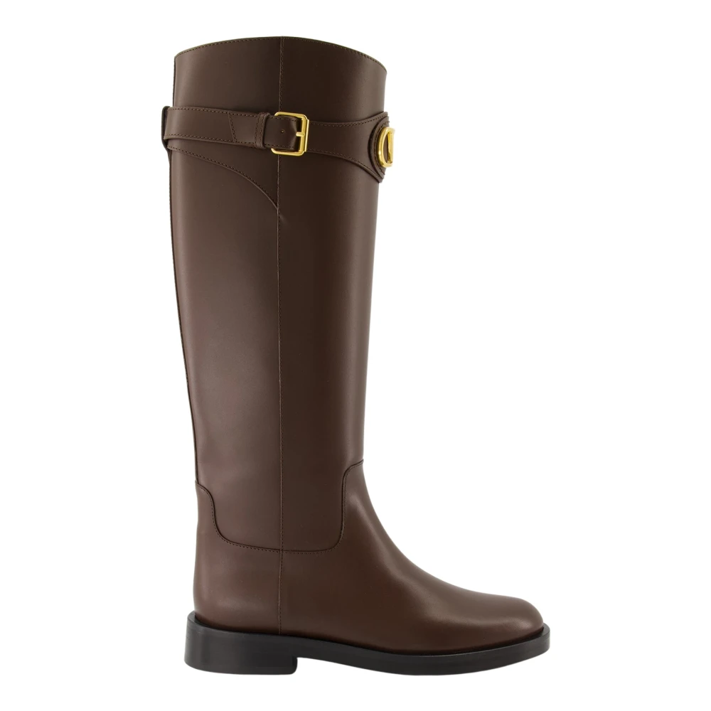 Valentino Garavani Women's Brown High Boots, 8 Uk, Vlogo Boots Fall-Winter 2025 Collection
